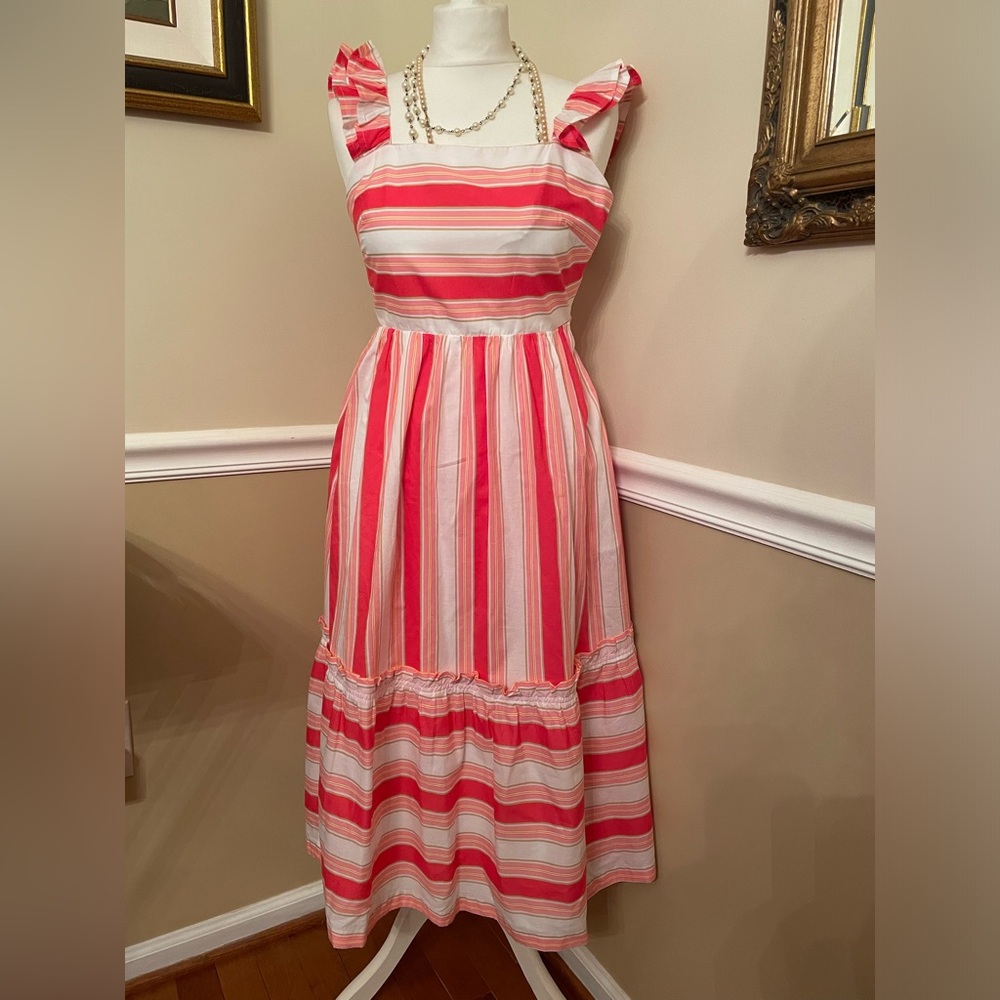 NWT JCREW square neck midi dress size 0